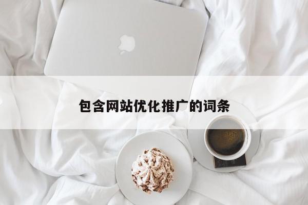 包含網站優(yōu)化推廣的詞條